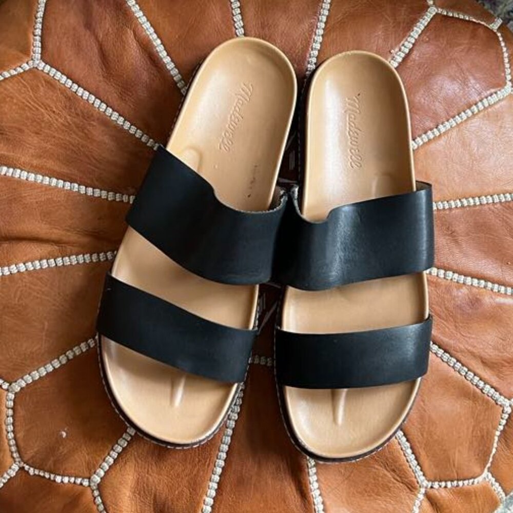 Madewell Charley double strap lugsole slides